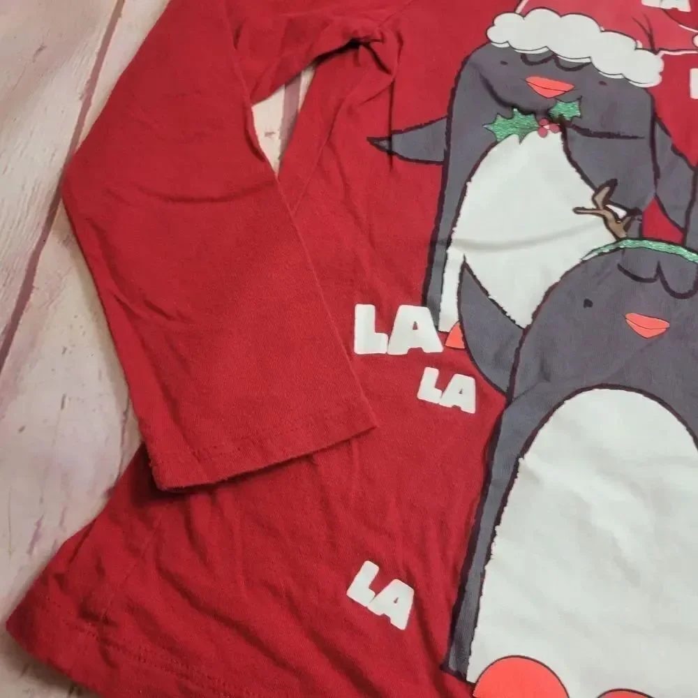Christmas Penguin shirt M7/8
